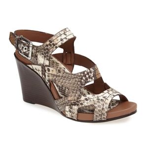 Donald Pliner 'Gilda' Wedge Sandal in Snake Print